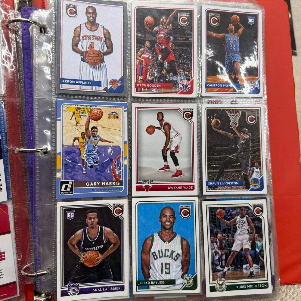NBA Basketball Card Lot Panini Hoops Donruss Threads Rookie Cards Albums